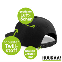 Kirmeskind Vintage Cappy Mütze Black