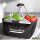 Kirmeskind Vintage Einkaufskorb faltbar 20 Liter Tragekorb Black