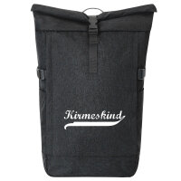 Kirmeskind Vintage Kurierrucksack 30-44 Liter Black Melange