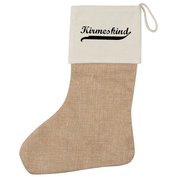 Kirmeskind Vintage Weihnachtsstrumpf Beige