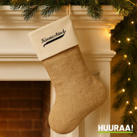 Kirmeskind Vintage Weihnachtsstrumpf Beige