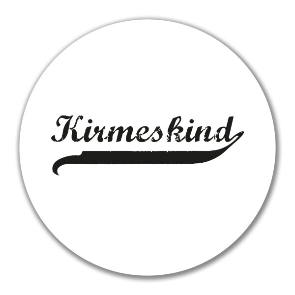 Kirmeskind Vintage Aufkleber 10cm Sticker