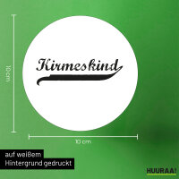 Kirmeskind Vintage Aufkleber 10cm Sticker