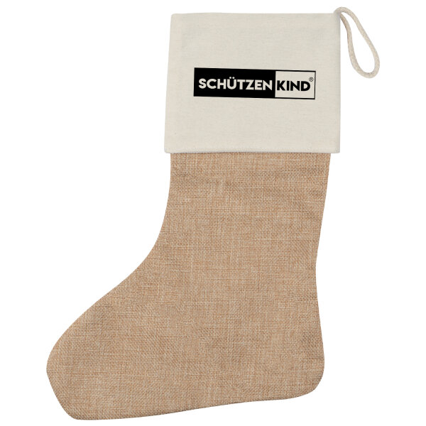 Schützenkind Modern Weihnachtsstrumpf Beige