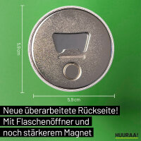 Schützenkind Modern Magnet 59mm Kühlschrankmagnet Flaschenöffner