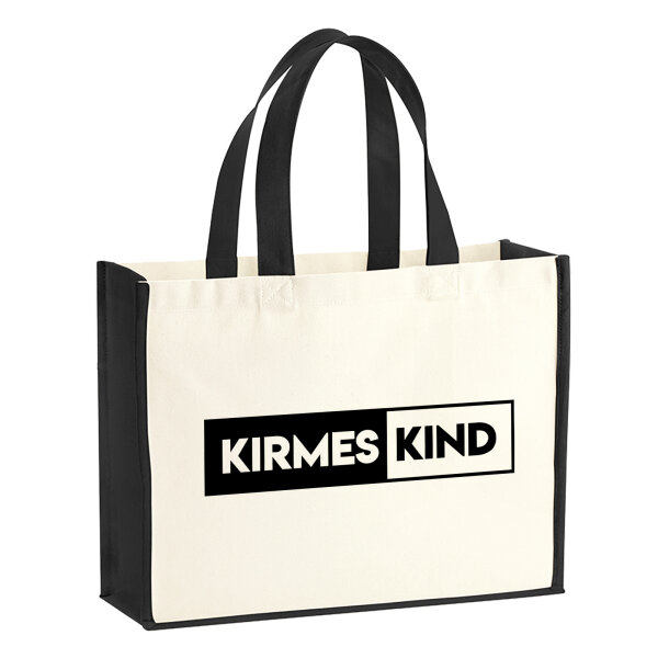 Kirmeskind Modern Jutetasche 21 Liter Black