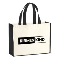 Kirmeskind Modern Jutetasche 21 Liter Black