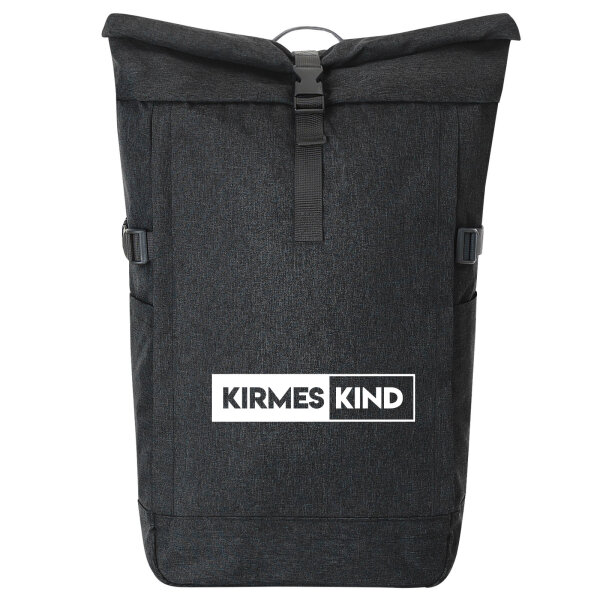 Kirmeskind Modern Kurierrucksack 30-44 Liter Black Melange