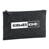 Kirmeskind Modern Kulturbeutel 1 Liter Filz Charcoal...