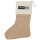 Kirmeskind Modern Weihnachtsstrumpf Beige