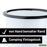 Kirmeskind Modern Emaille Tasse 300ml Vintage Emaille Becher