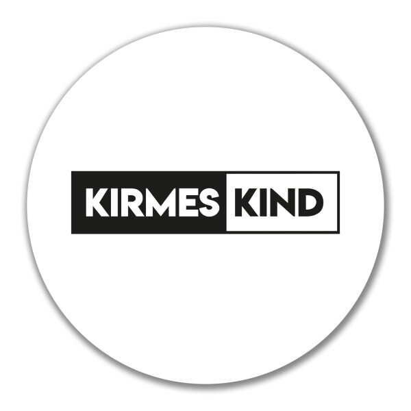 Kirmeskind Modern Aufkleber 10cm Sticker