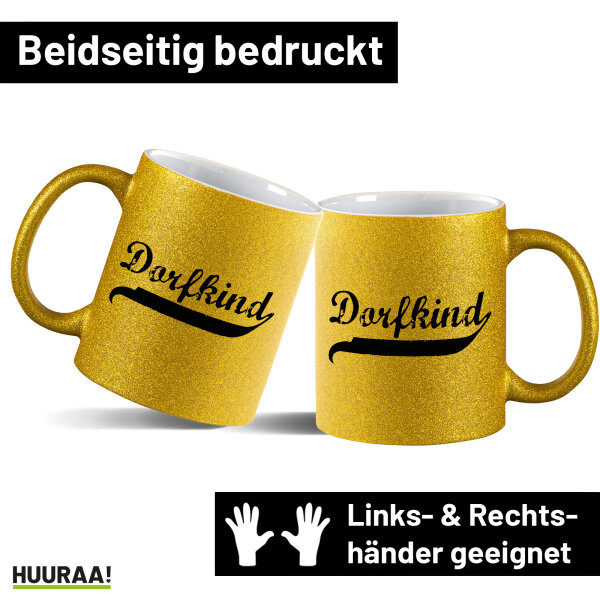 Dorfkind Vintage Glitzertasse 330ml