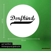 Dorfkind Vintage Aufkleber 10cm Sticker