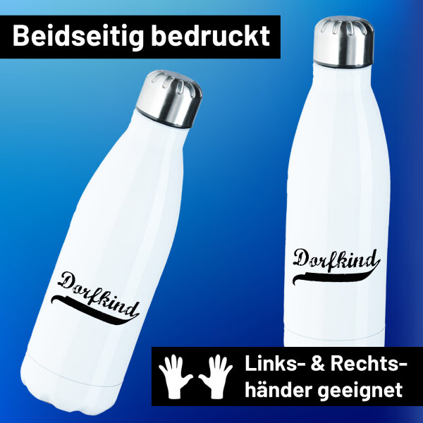 Dorfkind Vintage Edelstahl-Trinkflasche 500ml