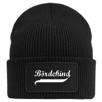 Bördekind Vintage Beanie Black Mütze