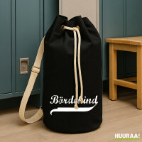 Bördekind Vintage Seesack 20 Liter Rucksack Black