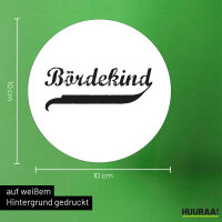 Bördekind Vintage Aufkleber 10cm Sticker