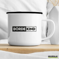 Bördekind Modern Emaille Tasse 300ml Vintage Emaille...