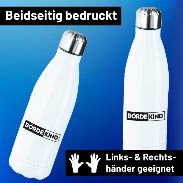 Bördekind Modern Edelstahl-Trinkflasche 500ml