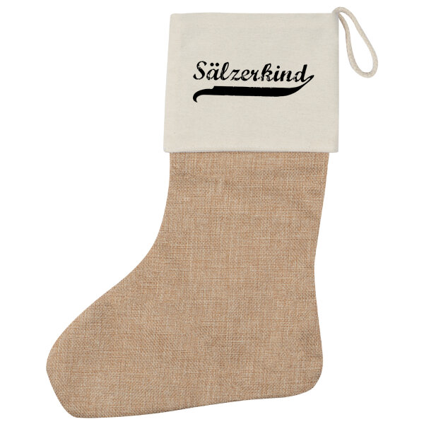 Sälzerkind Vintage Weihnachtsstrumpf Beige