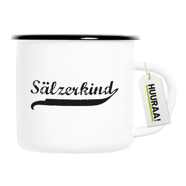 Sälzerkind Vintage Emaille Tasse 300ml Vintage Emaille Becher