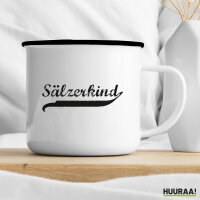 Sälzerkind Vintage Emaille Tasse 300ml Vintage Emaille Becher
