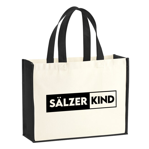 Sälzerkind Modern Jutetasche 21 Liter Black