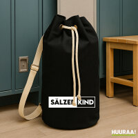 Sälzerkind Modern Seesack 20 Liter Rucksack Black