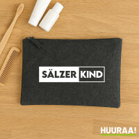 Sälzerkind Modern Kulturbeutel 1 Liter Filz Charcoal...