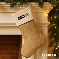 Sälzerkind Modern Weihnachtsstrumpf Beige