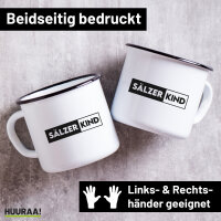 Sälzerkind Modern Emaille Tasse 300ml Vintage...