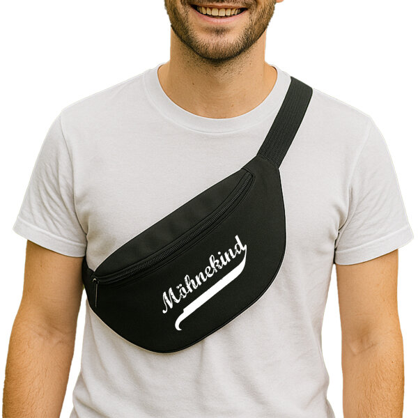 Möhnekind Vintage Bauchtasche 2,5 Liter Black