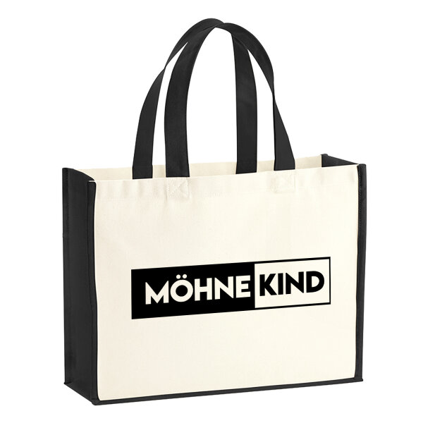 Möhnekind Modern Jutetasche 21 Liter Black