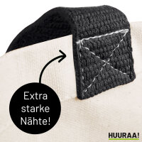 Möhnekind Modern Jutetasche 21 Liter Black