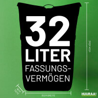 Möhnekind Modern Kurierrucksack 30-44 Liter Black Melange