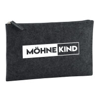 Möhnekind Modern Kulturbeutel 1 Liter Filz Charcoal...
