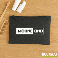 Möhnekind Modern Kulturbeutel 1 Liter Filz Charcoal...