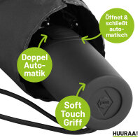 Möhnekind Modern Regenschirm 98cm Schwarz