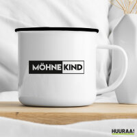 Möhnekind Modern Emaille Tasse 300ml Vintage Emaille Becher