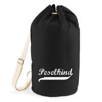 Peselkind Vintage Seesack 20 Liter Rucksack Black