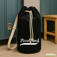 Peselkind Vintage Seesack 20 Liter Rucksack Black