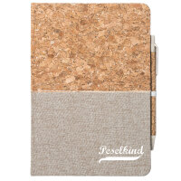 Peselkind Vintage Notizbuch A5 80 Blatt inkl. Kugelschreiber