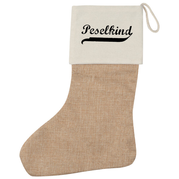 Peselkind Vintage Weihnachtsstrumpf Beige