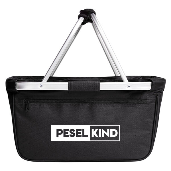 Peselkind Modern Einkaufskorb faltbar 20 Liter Tragekorb Black