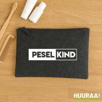 Peselkind Modern Kulturbeutel 1 Liter Filz Charcoal...