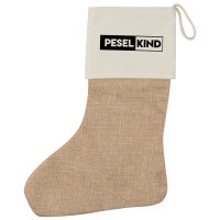 Peselkind Modern Weihnachtsstrumpf Beige