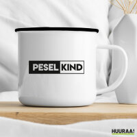 Peselkind Modern Emaille Tasse 300ml Vintage Emaille Becher