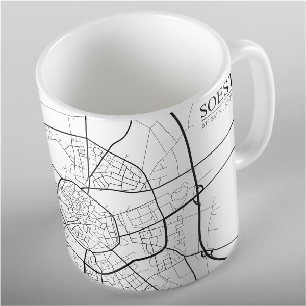 Soest Tasse - Motiv Stadtkarte