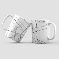 Soest Tasse - Motiv Stadtkarte